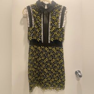 Self-Portrait lace floral dress NWT